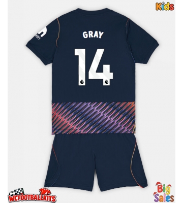 Tottenham Hotspur Archie Gray #14 Replica Away Stadium Kit for Kids 2026-27 Short Sleeve (+ pants)